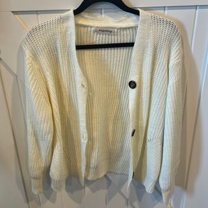 Cream/ white cardigan